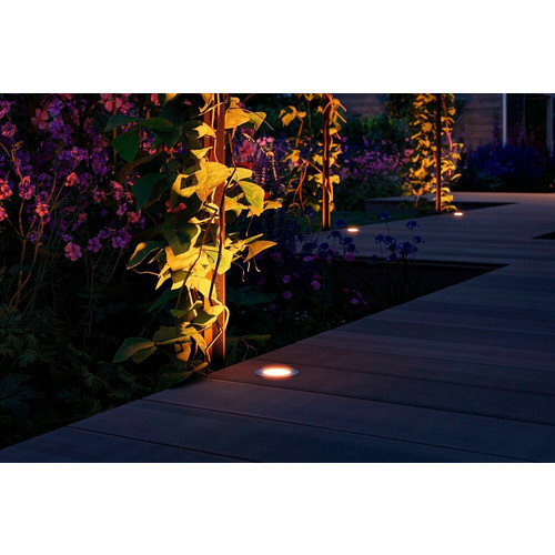 Paulmann Plug & Shine Floor LED-Bodeneinbaustrahler für Garten und Outdoor, silberfarben, Höhe: 3 cm, Durchmesser: 7 cm - Bild 3