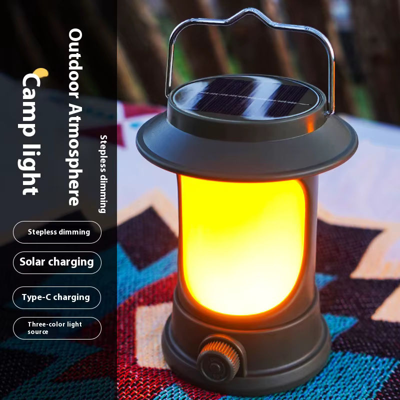 ESMARTER Solar Camping Laterne mit LED, dimmbar, Weiß - Bild 5