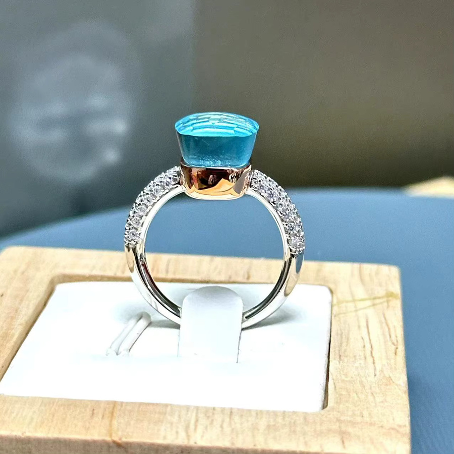 KAISQJEW Ring 925 Silber und Roségold, Zirkon, Kristall, Damen - Bild 3