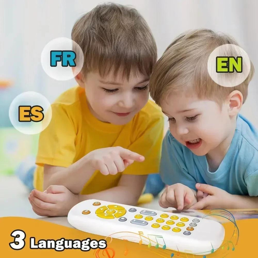 Yiran toy TV-Fernbedienung Musikalisches Spielzeug mit Musik & Licht rot - Bild 1