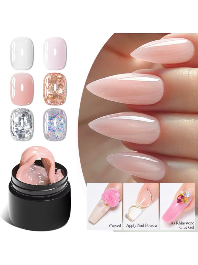 MEET ACROSS Nagelverlängerung Gel Set, 11 Stück, Unisex - Bild 5