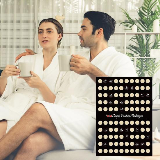 Exquiste life Poster mit 100 Positionsherausforderungen für Paare, Rubbelkarte für Erwachsene in Mehrfarbig - Bild 5