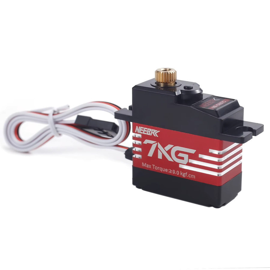 NEEBRC Digital Servo, Wasserdichter Halb-Aluminium-Rahmen, Metallgetriebe, Schwarz - Bild 2