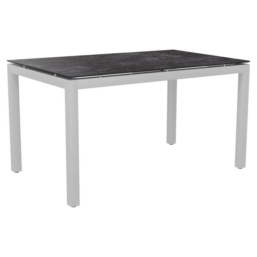 Stern Tischgestell Classic aus Aluminium in Weiß, B/T: 130 x 80 cm - Bild 1