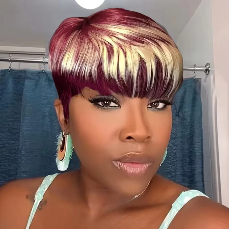OYM HAIR Pixie-Perücke, Echthaar, Damen - Bild 2