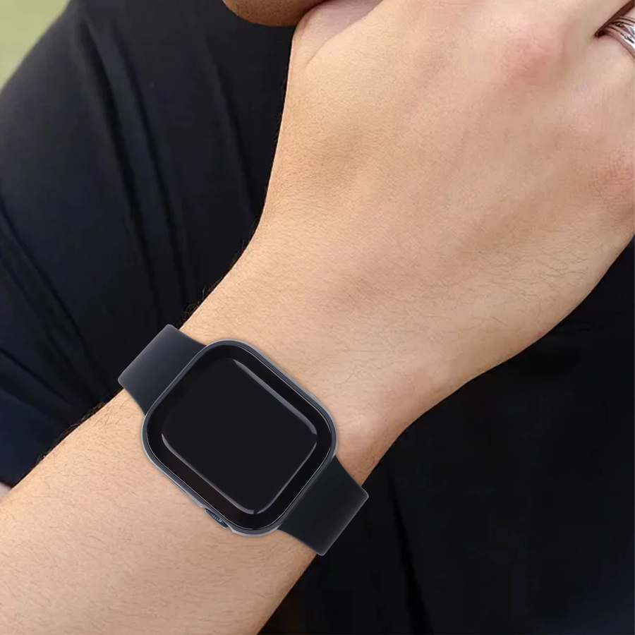 samusak Uhrenarmband Silikon, Schwarz, Unisex - Bild 6