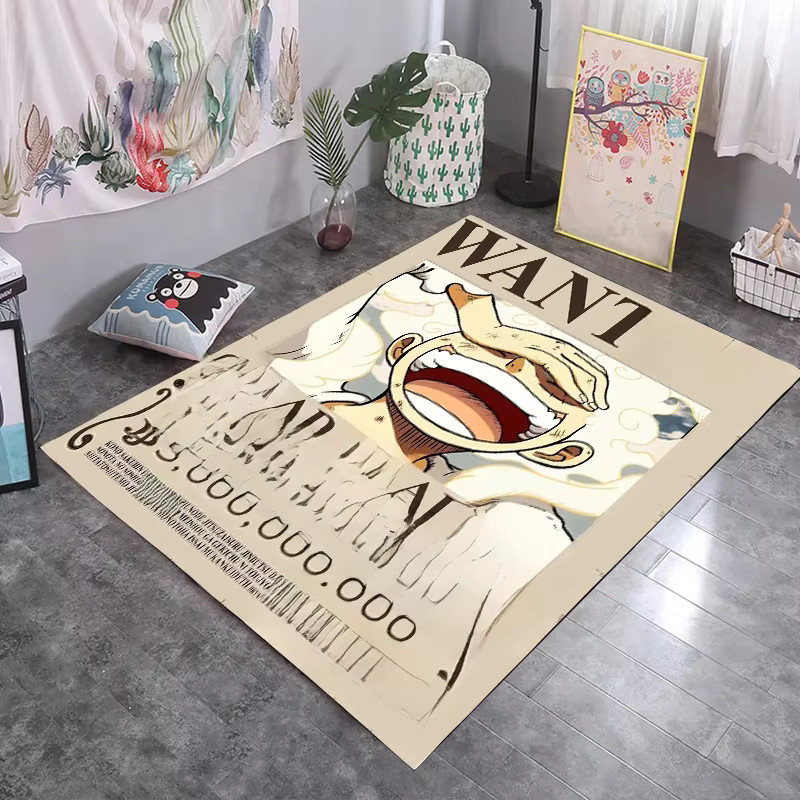 One Piece Anime Teppich mit Roronoa Zoro und Nami Motiv, Mehrfarbiger Rechteckiger Teppich für Schlafzimmer und Wohnzimmer von Potdemiel - Bild 2