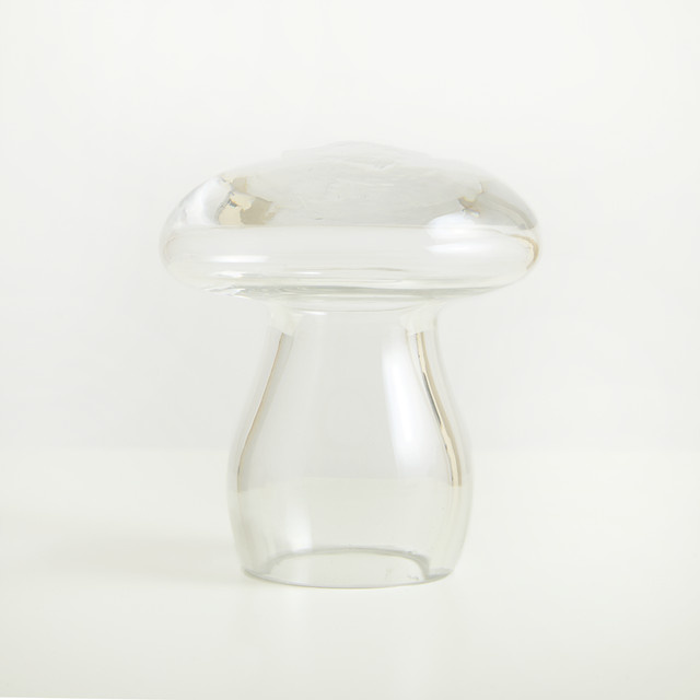 BLUME2000 Deko-Pilz aus Glas in Transparent für die Herbstdeko - Bild 1