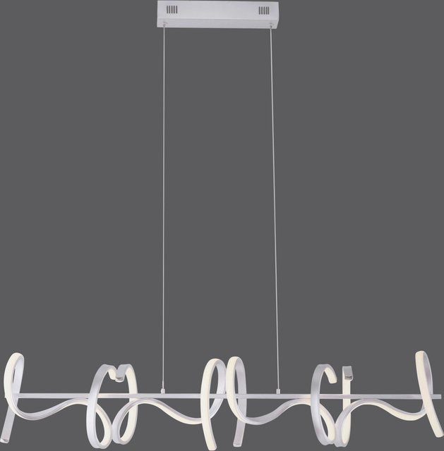 Pendelleuchte CURLS von JUST LIGHT. in Silber, dimmbar mit LED, Höhe: 99 cm, Durchmesser: 21 cm - Bild 2
