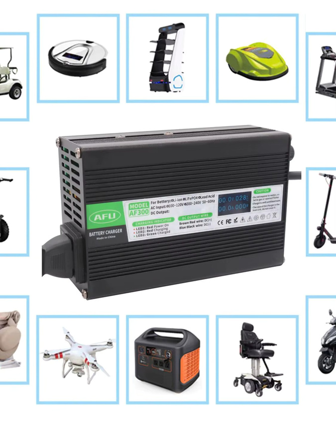 AFU Li-Ion Ladegerät für 6S 22,2 V Lithium-Batterien mit OLED Display und Lüfter, Schwarz - Bild 4