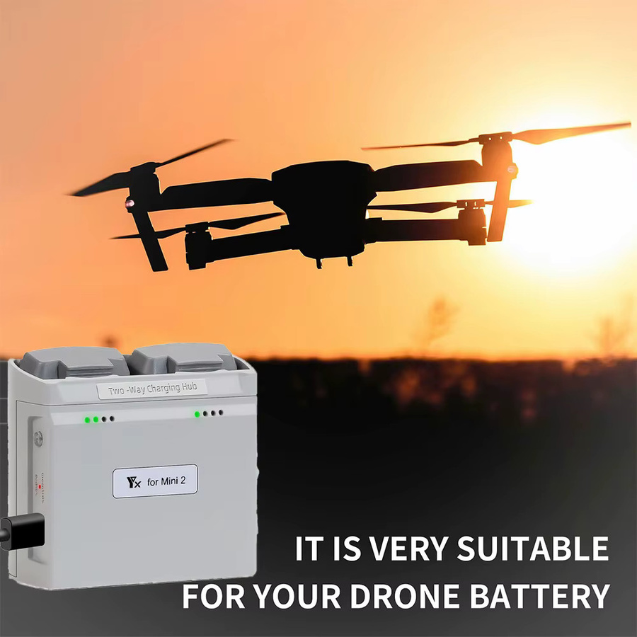 DJI Ladestation für Mini 4K, Mini 2SE, Mini 2 und Mini SE mit Zwei-Wege-Batteriemanager und Schnellladefunktion in Grau oder Weiß - Bild 5