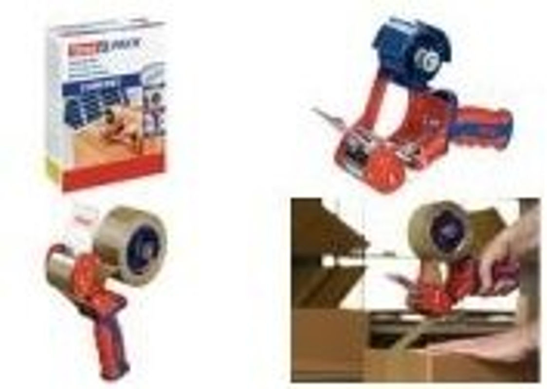 tesapack Handabroller TESA ACK® COMFORT 6400 für Verpackungsklebeband bis 50 mm Breite, Rot/Blau - Bild 2