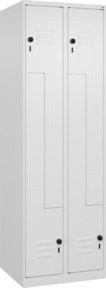 C+P Z-Spind Classic PLUS Spind mit 4 Fächern, Farbe Weiß, B/T/H: 60 x 50 x 185 cm - Bild 1