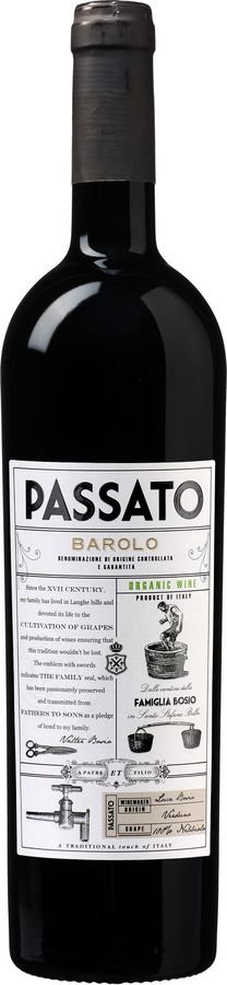 Bosio Barolo Rotwein, Nebbiolo, 2019, Italien, 0,75 l - Bild 2