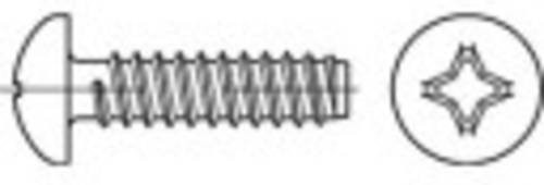 TOOLCRAFT Linsenblechschrauben Phillips Kreuzschlitz, Durchmesser: 2,2 mm, Länge: 16 mm, Stahl galvanisch verzinkt, Silber, 2000 Stück - Bild 1