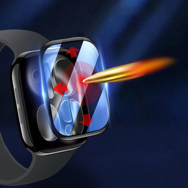 PEO Displayschutzfolie für Apple Watch Serie 11 10 9 8 7 6 5 Ultra 2 in Transparent - Bild 1