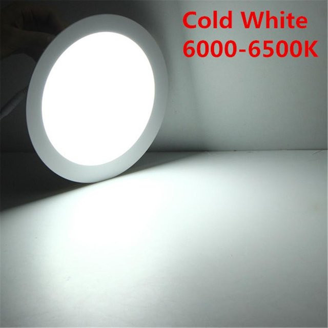 Dimmbares LED-Einbau-Deckenpanel von Cosy Homes in Weiß, rund, 6W - Bild 1