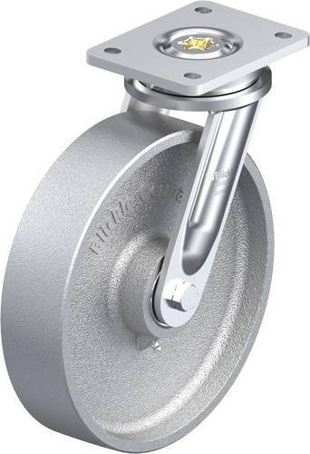 Blickle Lenkrolle LO-G 250K in Silber, Rad-Durchmesser: 25 cm, Tragfähigkeit: 1200 kg - Bild 1