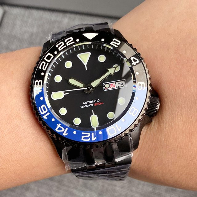 Tandorio Armbanduhr, Automatik, Edelstahl, Schwarz, Herren - Bild 1