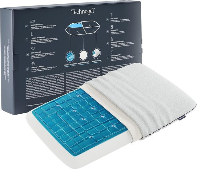Technogel New Generation Deluxe Orthopädisches Gel-Kissen mit Cooling-Effekt aus Memory Foam und Gel Foam, B/T/H: 66 x 40 x 7 cm - Bild 2