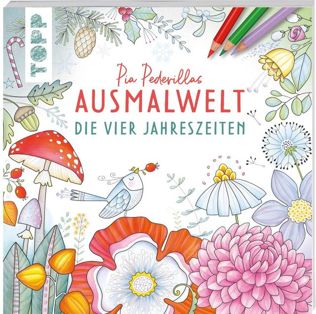 Ausmalbuch Pia Pedevillas Ausmalwelt - Die vier Jahreszeiten - Bild 1