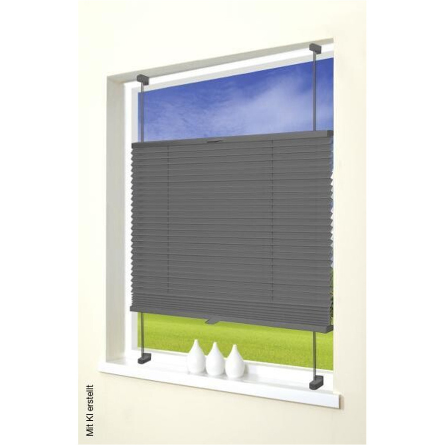 ACUS design collection Thermo Spann-Plissee in Anthrazit mit Verdunklungsqualität, Breite: 40 cm, Höhe: 130 cm - Bild 4
