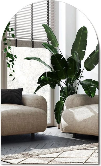 Wallfluent Spiegel Angeschnitten Rund in Oval-Optik, B/H: 50 x 90 cm - Bild 1
