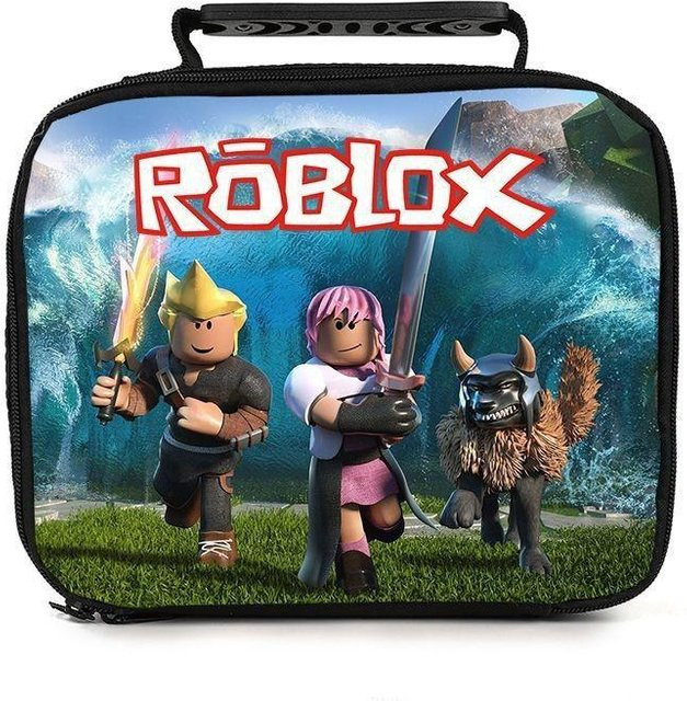 ZestCasa Roblox Tragbare Lunchtasche für Schüler, isolierend, Mehrfarbig - Bild 1