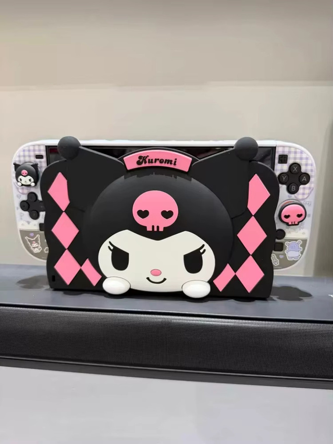 Geekshare Sanrio Hello Kitty und Kuromi Silikon Schutzhülle für Nintendo Switch OLED in Multicolor - Bild 3
