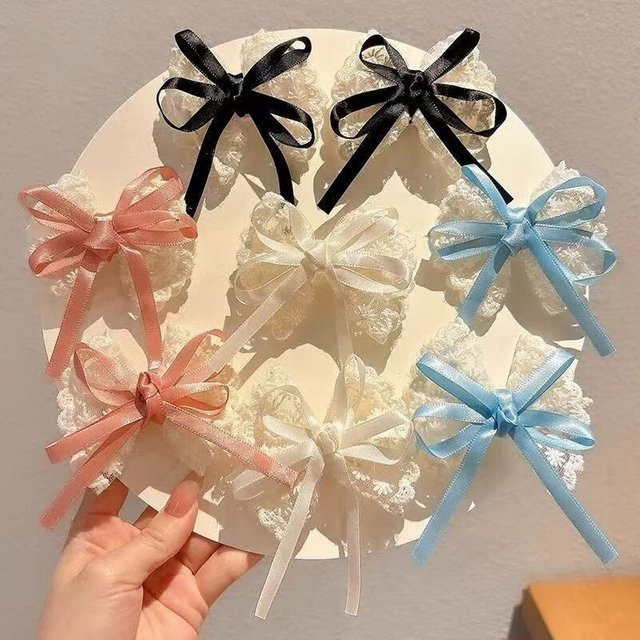Haar Clips, Spitze, Weiß, Floral, Mädchen - Bild 1
