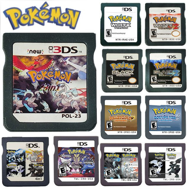 Bandai DS Pokemon Game 23 in 1 Series Speicherkarte für die 3DS-Videospielkonsole in Schwarz, englische Sprachversion - Bild 1