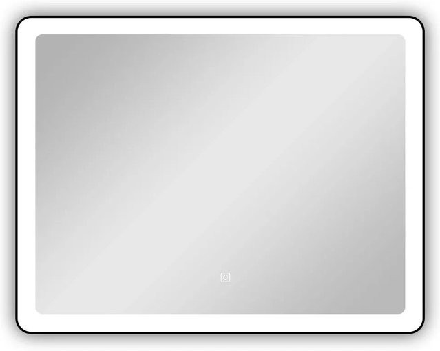 Duschparadies LED Badspiegel mit Touch-Funktion und Memory-Funktion, Schwarz, B: 70 cm, H: 50 cm - Bild 1