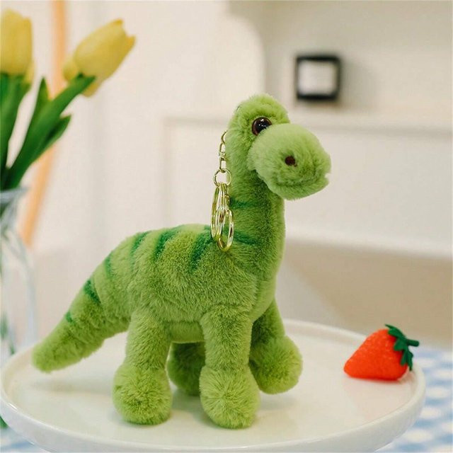 Yiran toy Dinosaurier Schlüsselanhänger Plüsch armee grüne - Bild 1