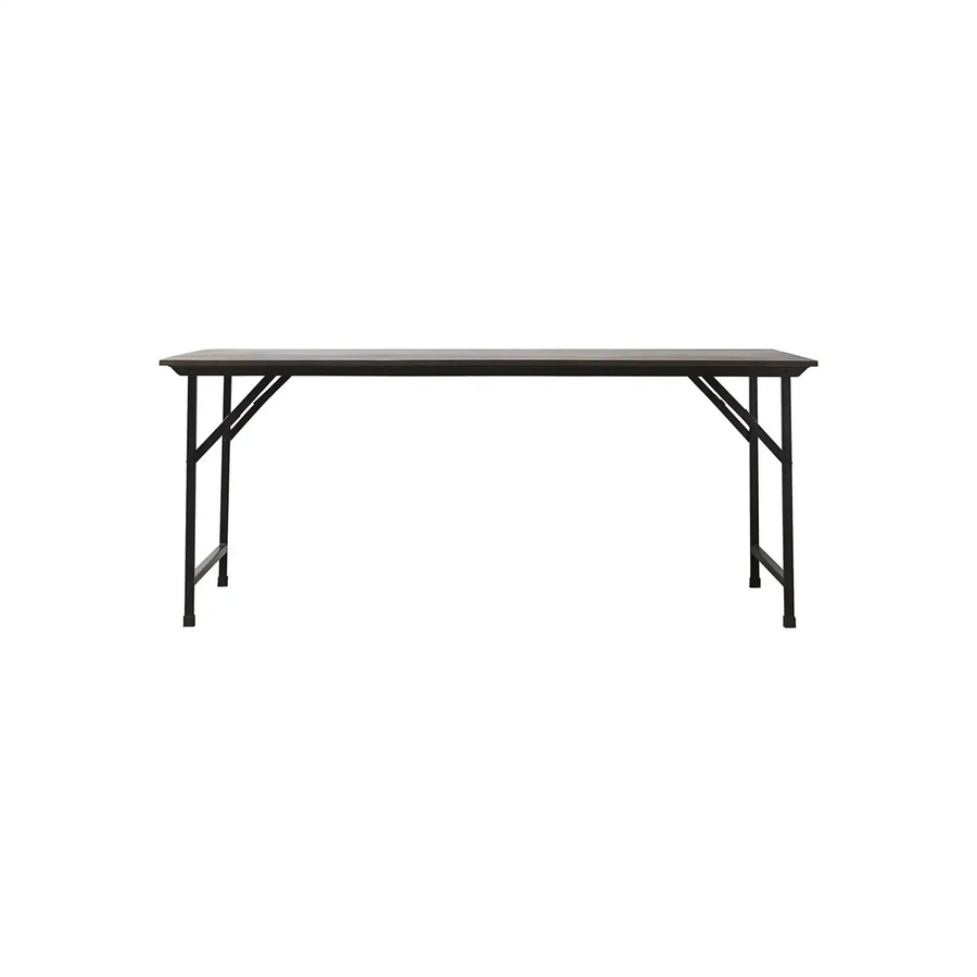 House Doctor Esstisch Party aus Mangoholz in Schwarz mit mattem Finish, B/T/H: 180 x 80 x 74 cm - Bild 1
