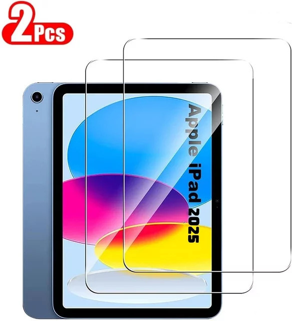 2er-Set Apple iPad Air 11 Zoll Displayschutzfolie aus gehärtetem Glas, 9H HD Schutzfolie, transparent - Bild 1