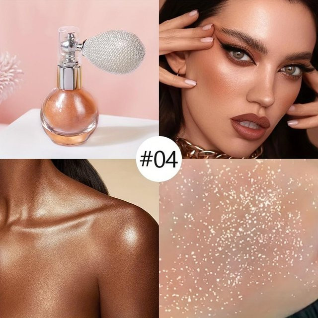 Diamond Shine Sparkling Glitter Body Highlighter Powder, #04, Damen - Bild 1