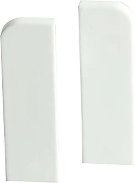 Kosche Endkappen aus Kunststoff in Weiß, B/T/H: 15 x 10 x 58 mm - Bild 1