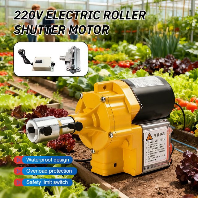 Automatischer Belüftungsfolien-Abrollmotor für Gewächshäuser AC 220V Hochleistungs-Elektrofolienroller für die Landwirtschaft - Bild 1