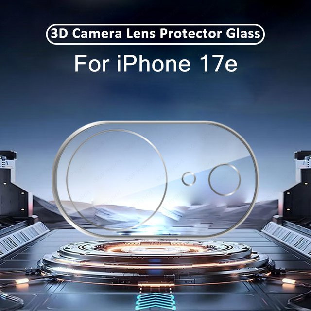 Transparentes 3D Vollbild Kamera-Glas für Apple iPhone 17e als Objektivschutzhülle - Bild 1