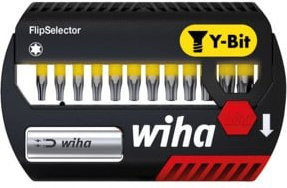 Wiha Bit Set FlipSelector Y-Bit 13-teilig in Gelb-Schwarz mit magnetischem Bithalter für Impact- und Schlaugschrauber - Bild 1