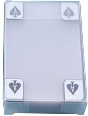 Kuake L Pokerkarten, 54-teiliges Set, transparent, weiß - Bild 1