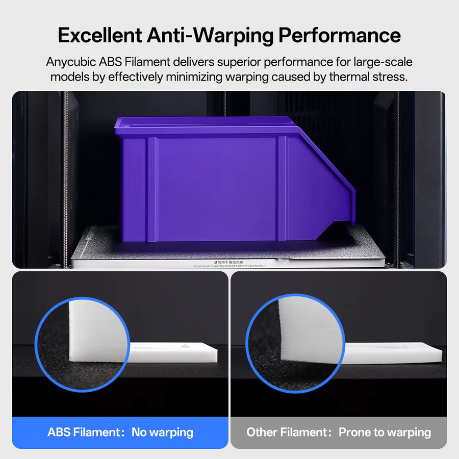 Anycubic ABS-Filament für FDM-3D-Drucker in Grau - Bild 4