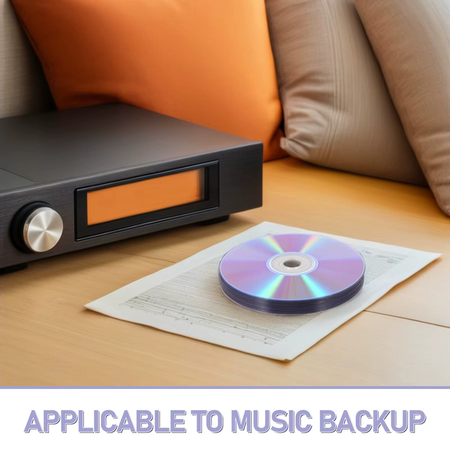 Foxnovo 10 Stück beschreibbare optische Scheiben CD-RW und DVD-R in Multicolor für Backup, Musik und Video - Bild 3