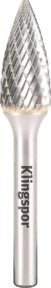 Klingspor HF 100 G Hartmetallfräser mit Kreuzverzahnung in Silber, Durchmesser: 3 mm, Länge: 14 mm, Schaftdurchmesser: 3 mm - Bild 1