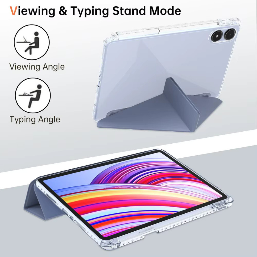 Xiaomi Tri-Folding Flip Case für Redmi Pad Pro 2024/2025 und Poco Pad 12,1 Zoll mit Auto Sleep Funktion in Schwarz - Bild 3