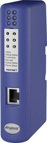 Anybus AB7317 CAN/Profinet-IO CAN Umsetzer mit CAN Bus, USB, Sub-D9 und Ethernet, galvanisch getrennt, 24 V/DC, Blau - Bild 1