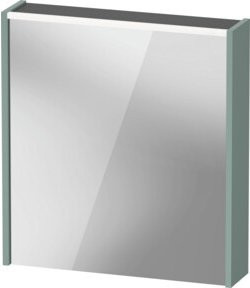 Duravit LED-Badspiegel D-Code in Fjordgrün Matt mit Lichtfunktion, B/H/T: 65 x 70 x 5 cm - Bild 1