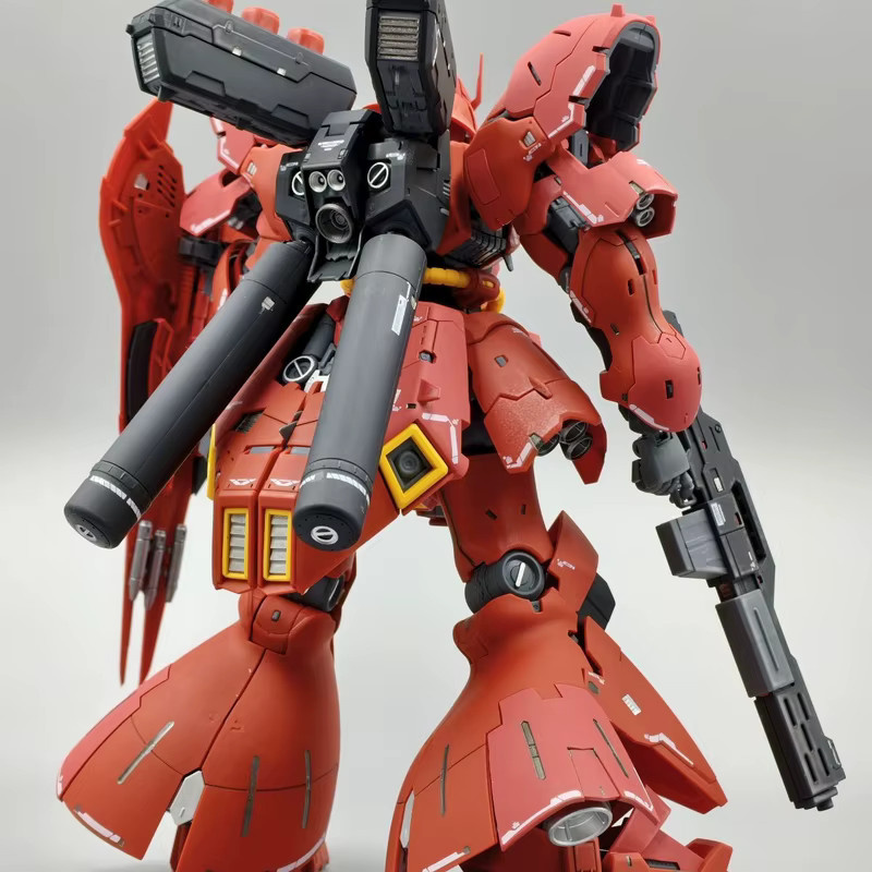 Gao Gao Modell Rg 1/144 Sazabi, Montagemodellbausatz, Actionfiguren, Kunststoff, Rot - Bild 2