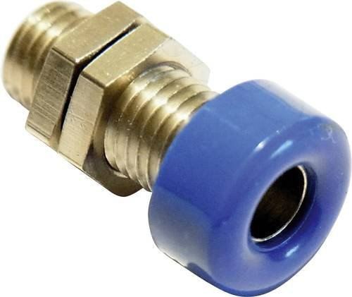 Schnepp Laborbuchse für den vertikalen Einbau, Stift-Ø: 4 mm, Blau - Bild 1