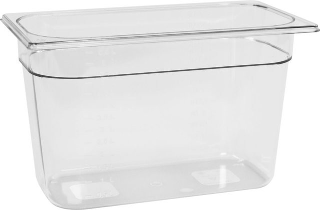 Schneider GN 1/3 Gastronormbehälter aus Polycarbonat, transparent, 7,1 l, Tiefe: 20 cm - Bild 1